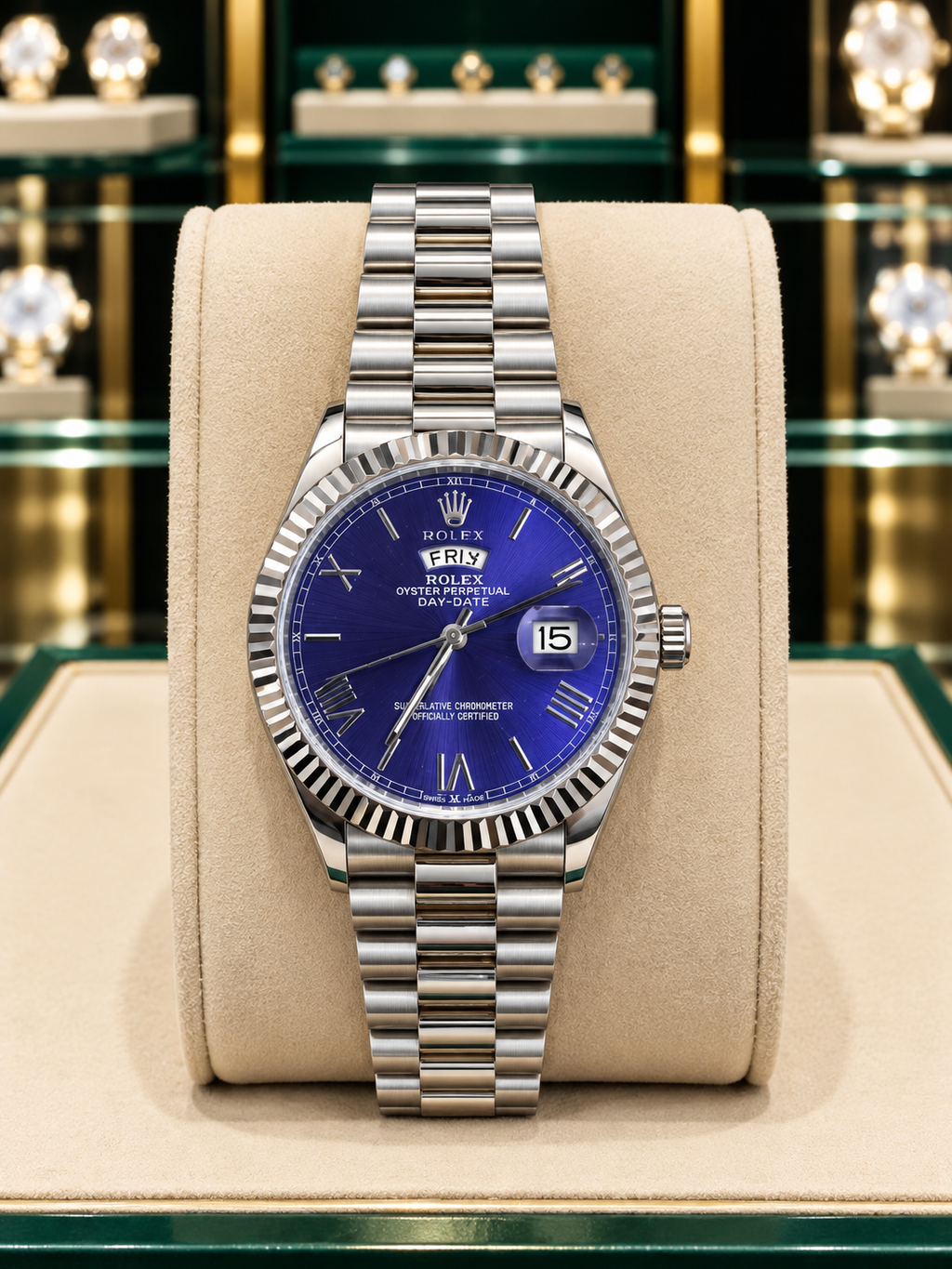 ROLEX DAY DATE "BLUE-OYSTER"