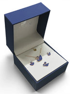 Swarovski set gift box blue