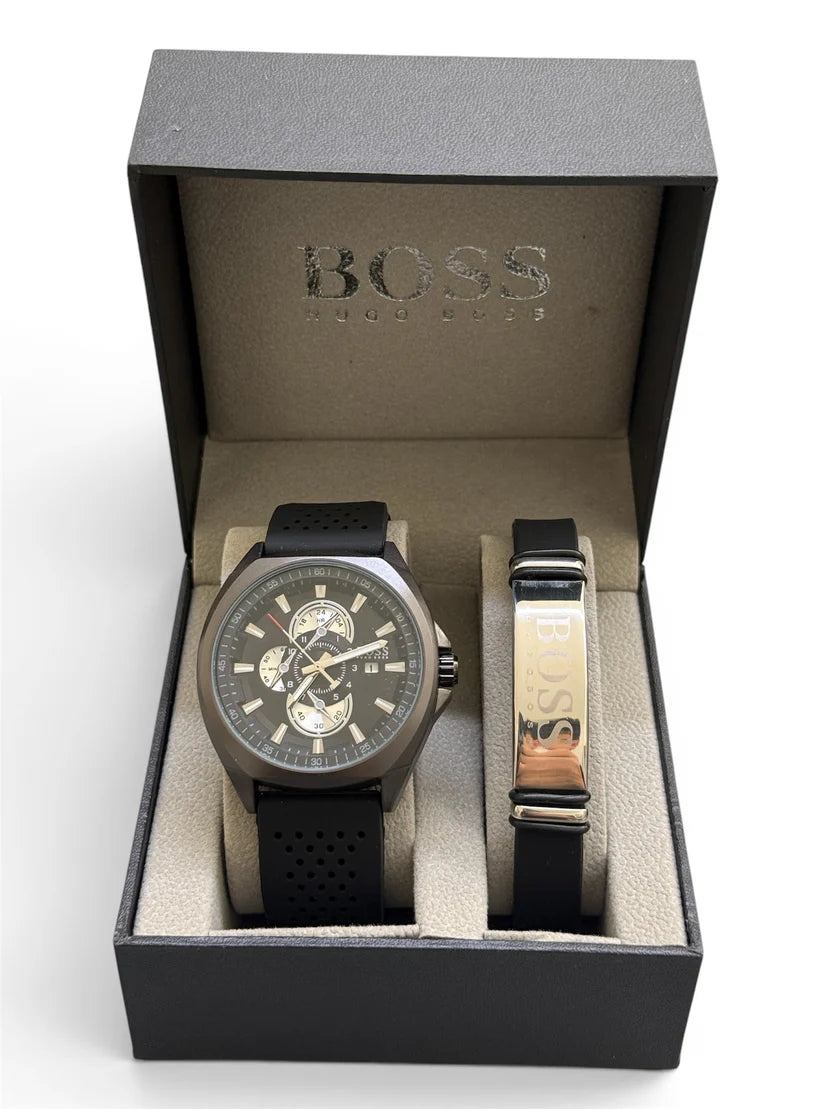 Boss watch 40mm & bracelet set ΜΑΤΤ