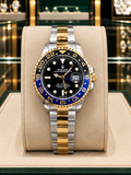 ROLEX GMT MASTER II "TWO TONE  BLUE BLACK-OYSTER"