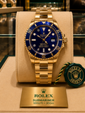 ROLEX AUTOMATIC - Submariner DATE  "GOLD BLUE" OYSTER