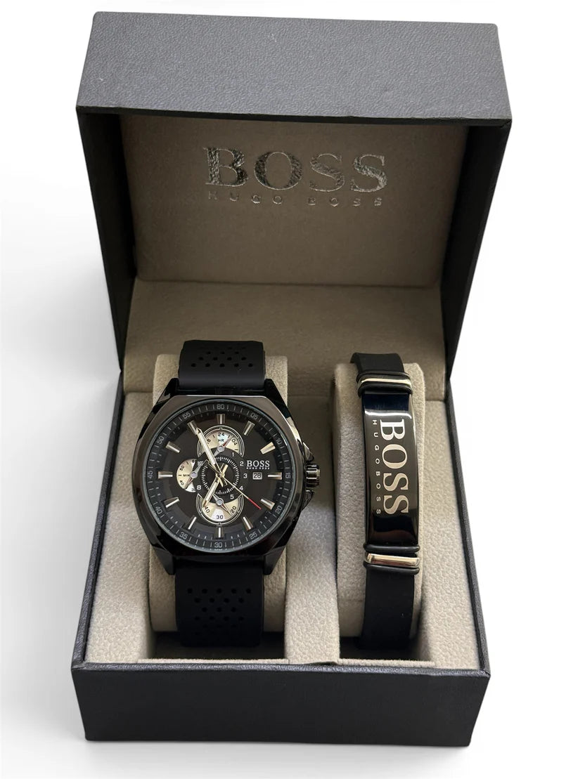 Boss watch 40mm & bracelet set SHINY