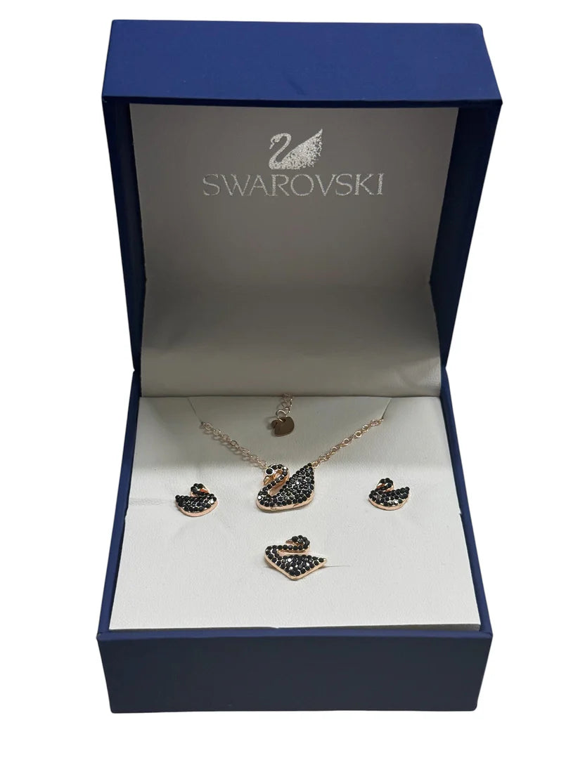 Swarovski set gift box black