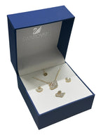 Swarovski set gift box yellow gold