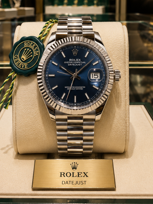 ROLEX AUTOMATIC - DATE JUST "BLUE-NOOB"