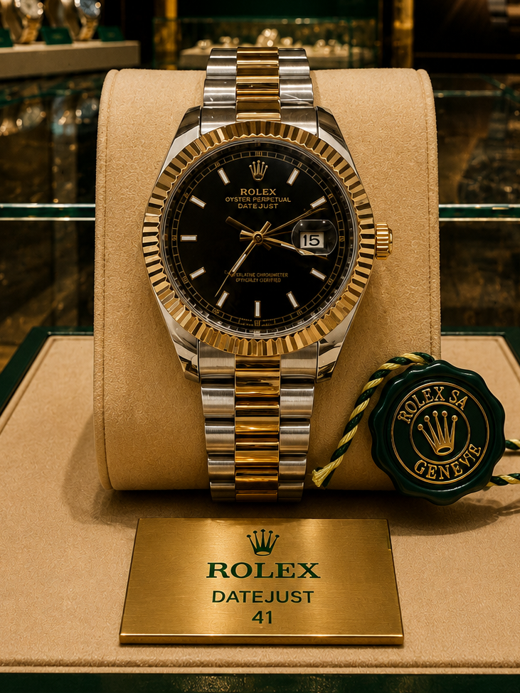 ROLEX AUTOMATIC - DATE JUST "BLACK GOLD-NOOB"