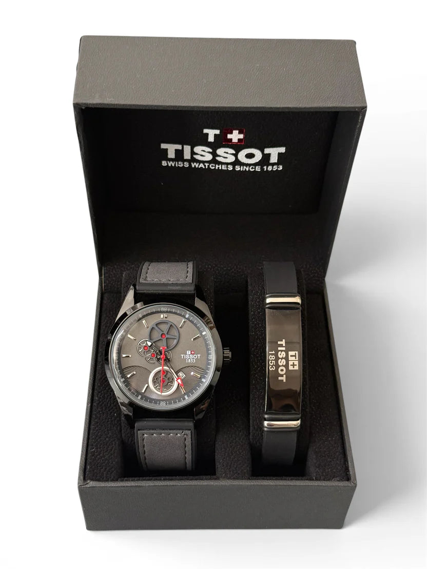 Tissot watch 40mm & bracelet set SHINY