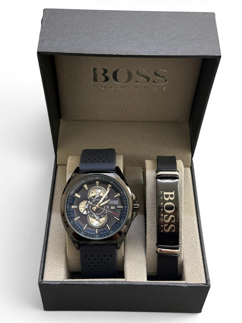 Boss watch 40mm & bracelet set SHINY