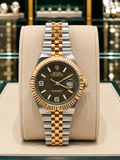 ROLEX DATE JUST "TWO TONE OLIVE GREEN-JUBILEE"