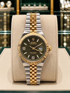 ROLEX DATE JUST "TWO TONE OLIVE GREEN-JUBILEE"