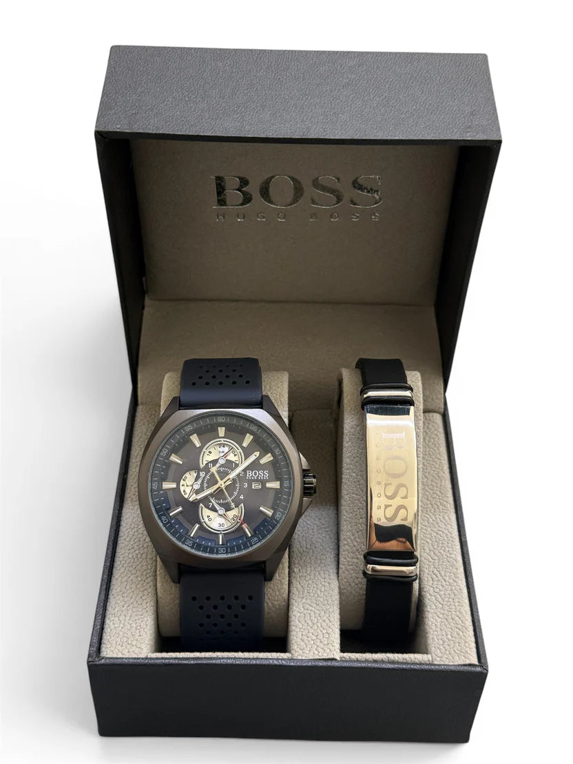 Boss watch 40mm & bracelet set ΜΑΤΤ