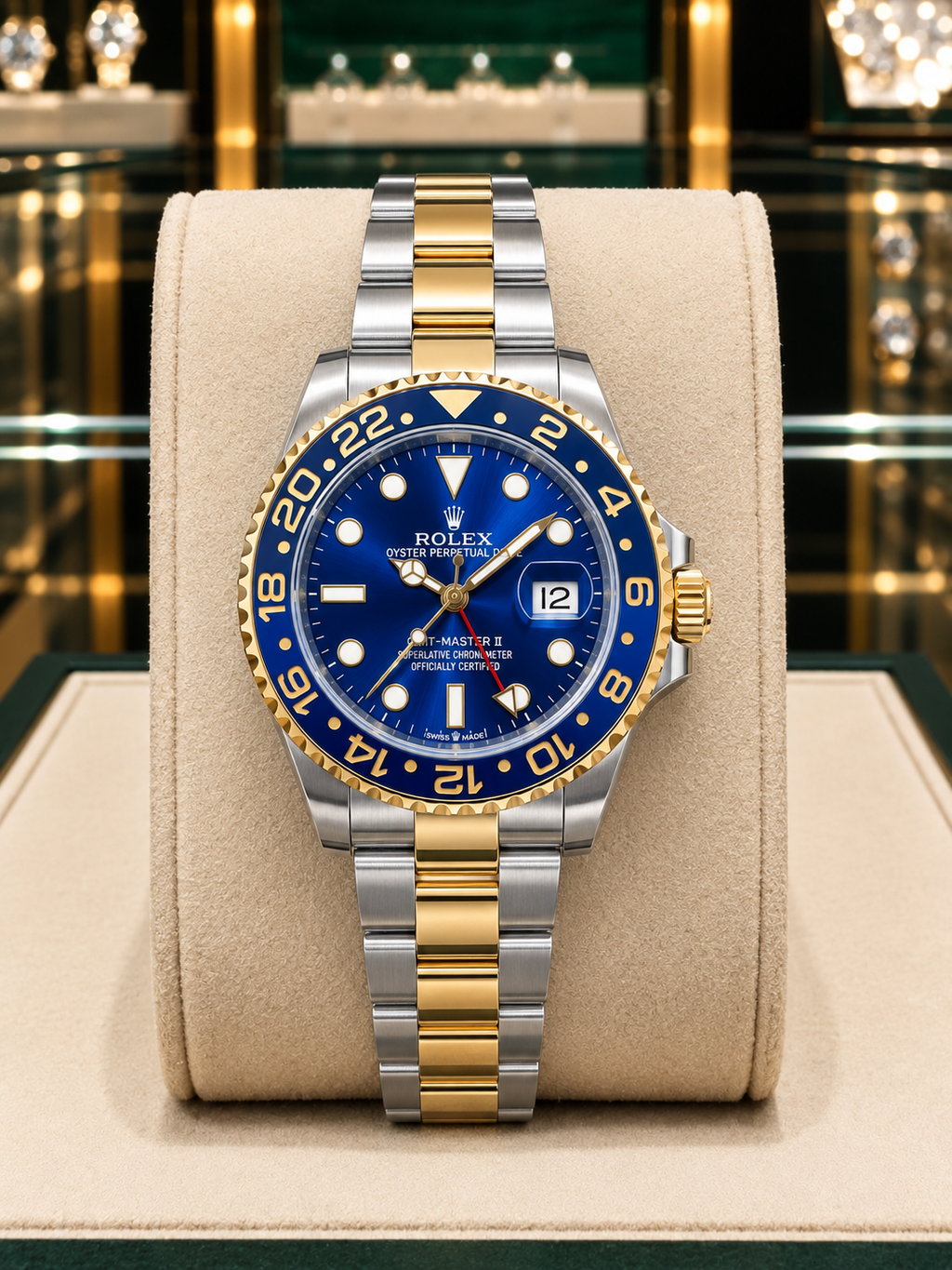 ROLEX GMT MASTER II "TWO TONE  BLUE-OYSTER"