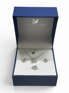 Swarovski set gift box silver