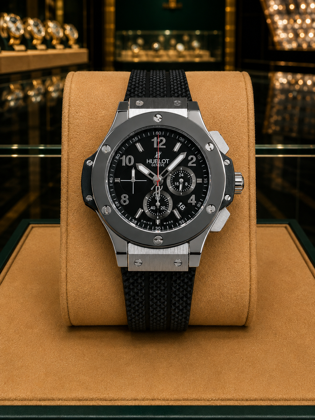 HUBLOT BING BANG CHRONOGRAPH "STEEL-BLACK"