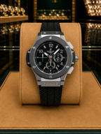 HUBLOT BING BANG CHRONOGRAPH "STEEL-BLACK"