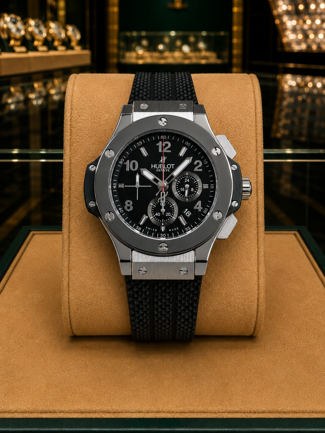 HUBLOT BING BANG CHRONOGRAPH "STEEL-BLACK"