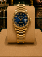 ROLEX DATE JUST"GOLD BLUE-OYSTER"