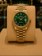 ROLEX DATE JUST"GOLD GREEN-OYSTER"