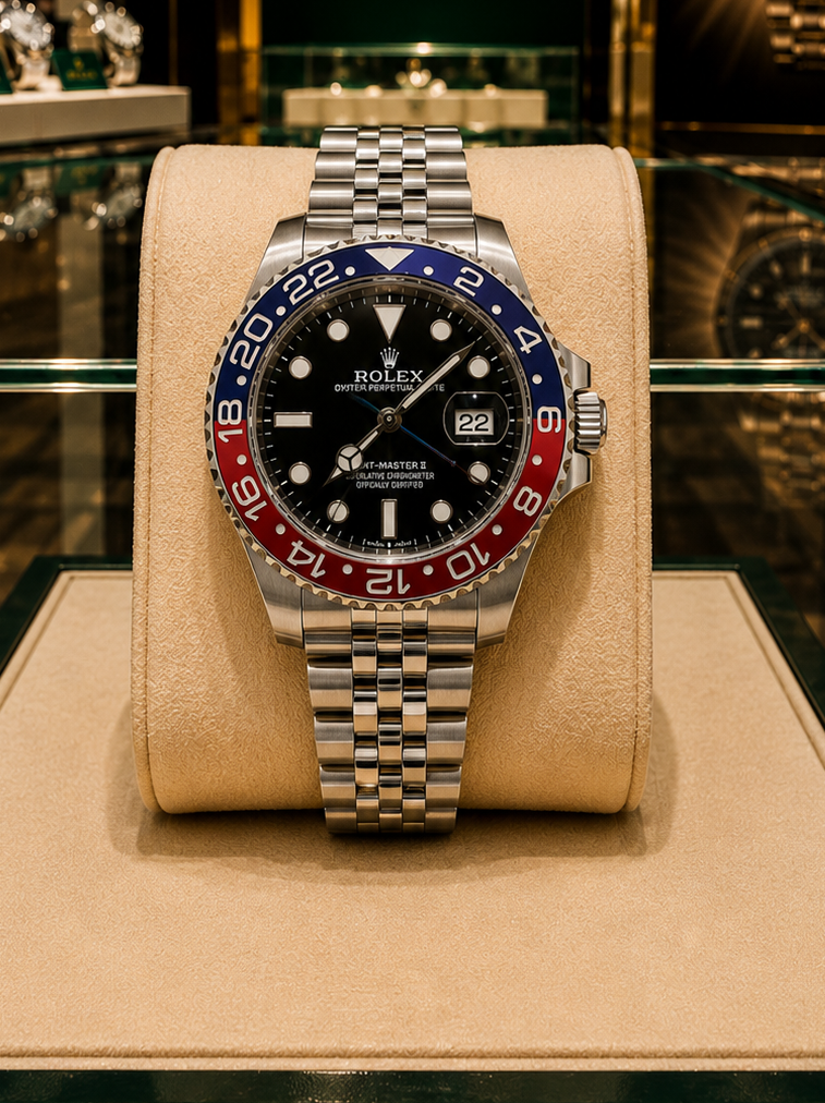 ROLEX GMT MASTER II "PEPSI-JUBILEE"