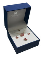 Swarovski set gift box red