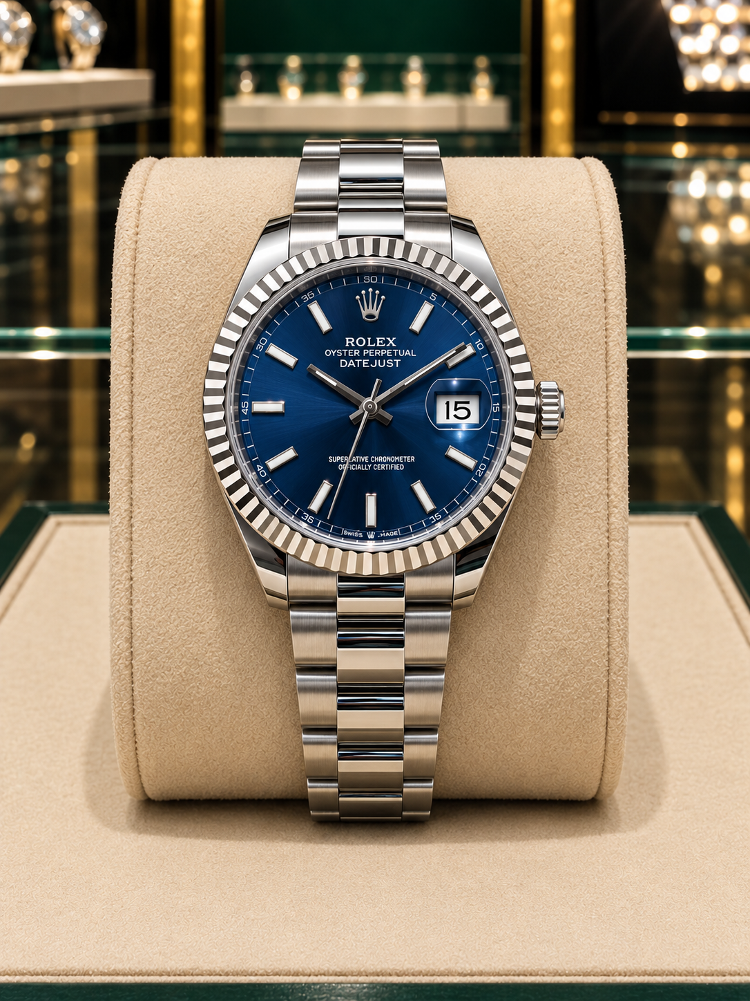ROLEX DATE JUST"BLUE-OYSTER"