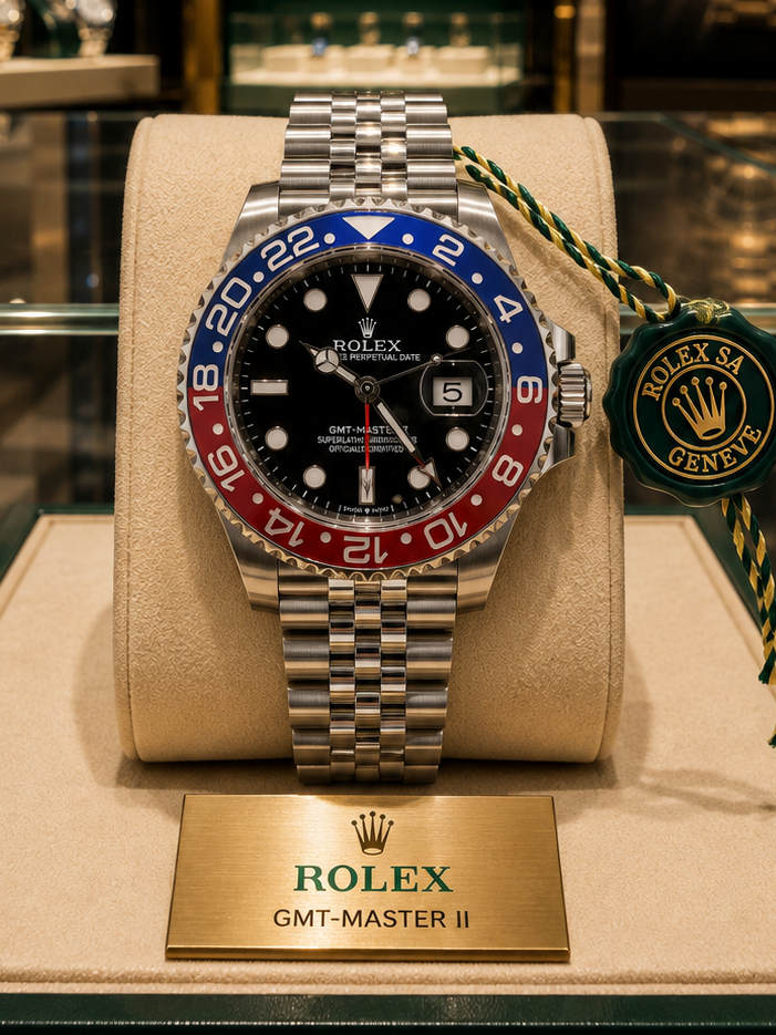 ROLEX GMT MASTER II "PEPSI-JUBILEE"