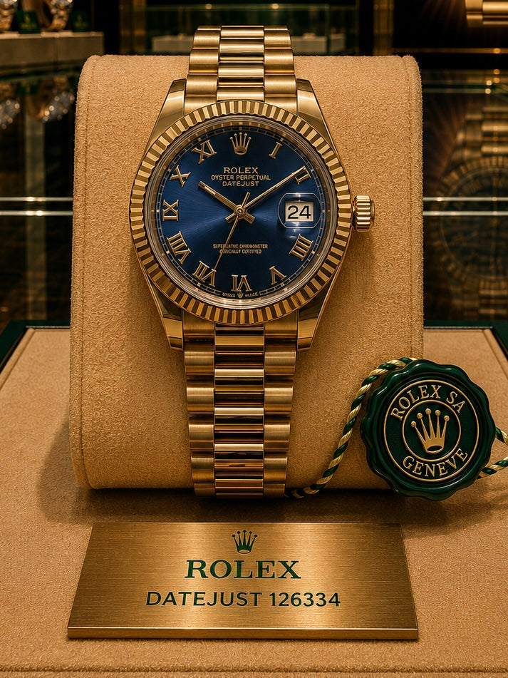 ROLEX AUTOMATIC - DATE JUST "BLUE - GOLD"