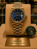 ROLEX AUTOMATIC - DATE JUST "BLUE - GOLD"