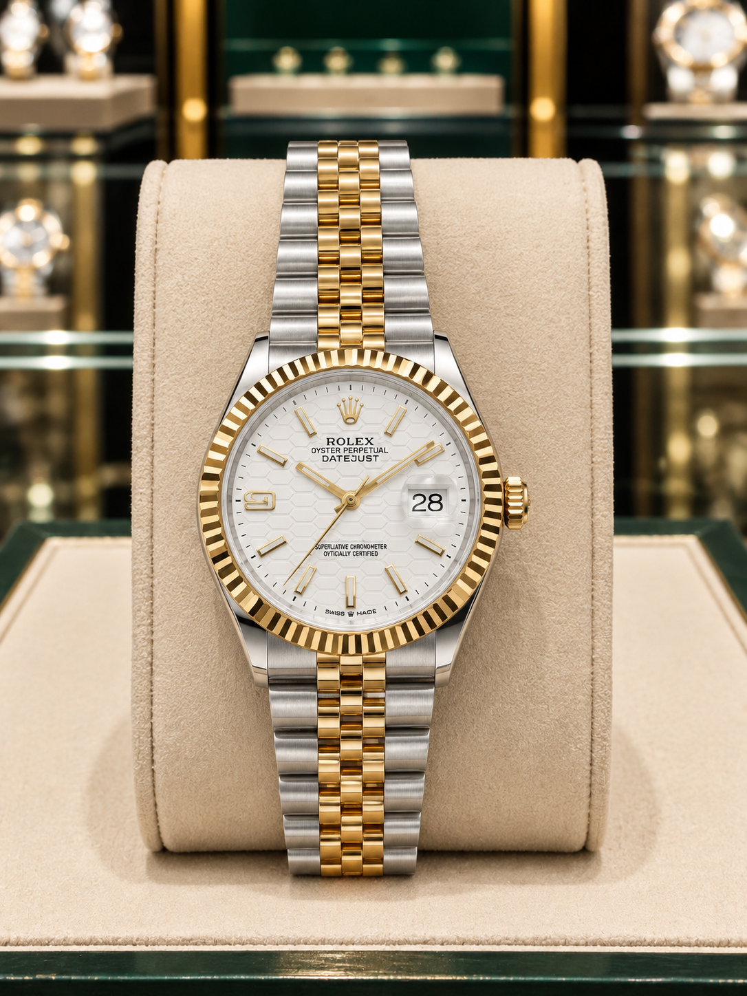 ROLEX DATE JUST "TWO TONE WHITE-JUBILEE"