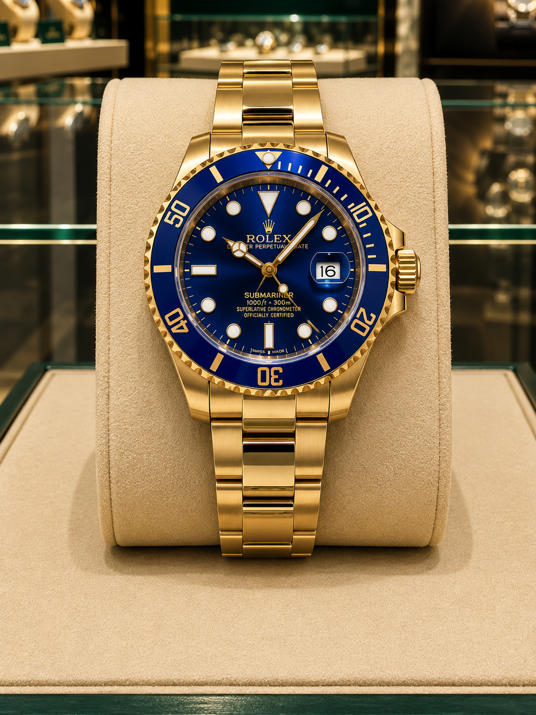 ROLEX SUBMARINER "GOLD BLUE-OYSTER"