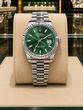 ROLEX DATE JUST "GREEN-OYSTER"