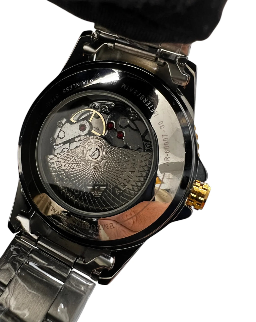 ARMANI Automatic Watch and Bracelet Set GREEN