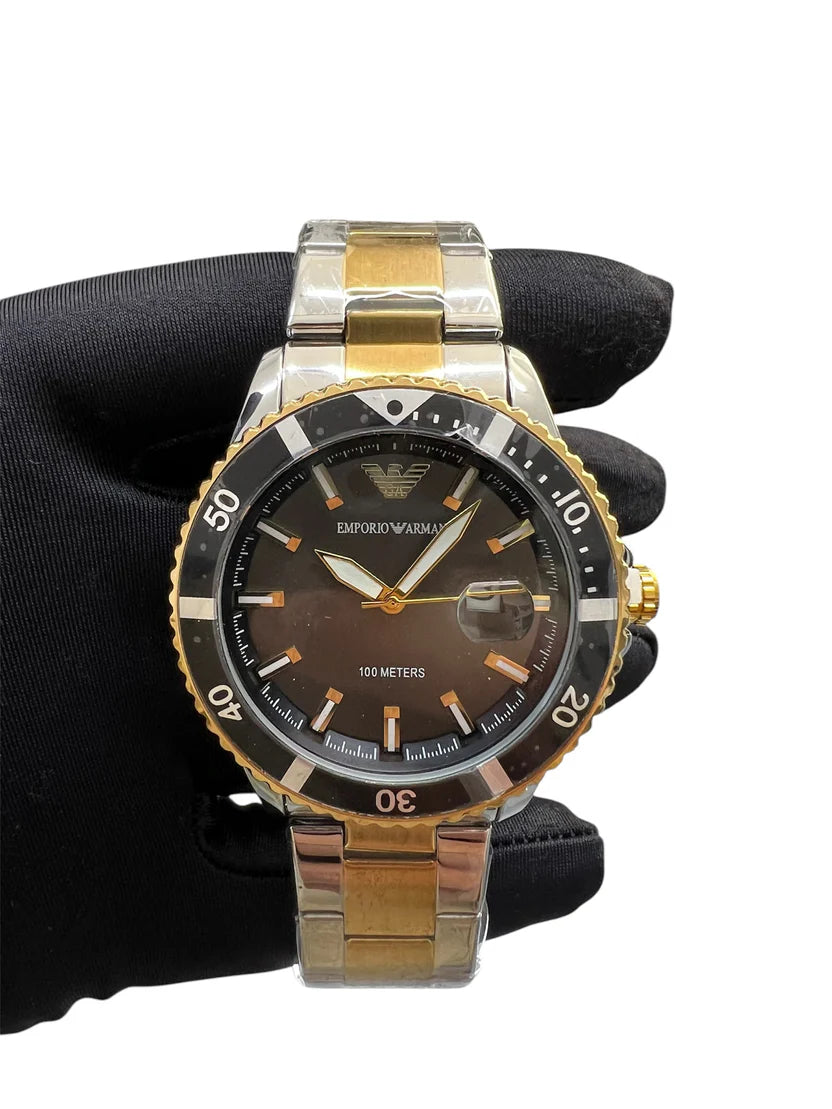 ARMANI Automatic Watch and Bracelet Set