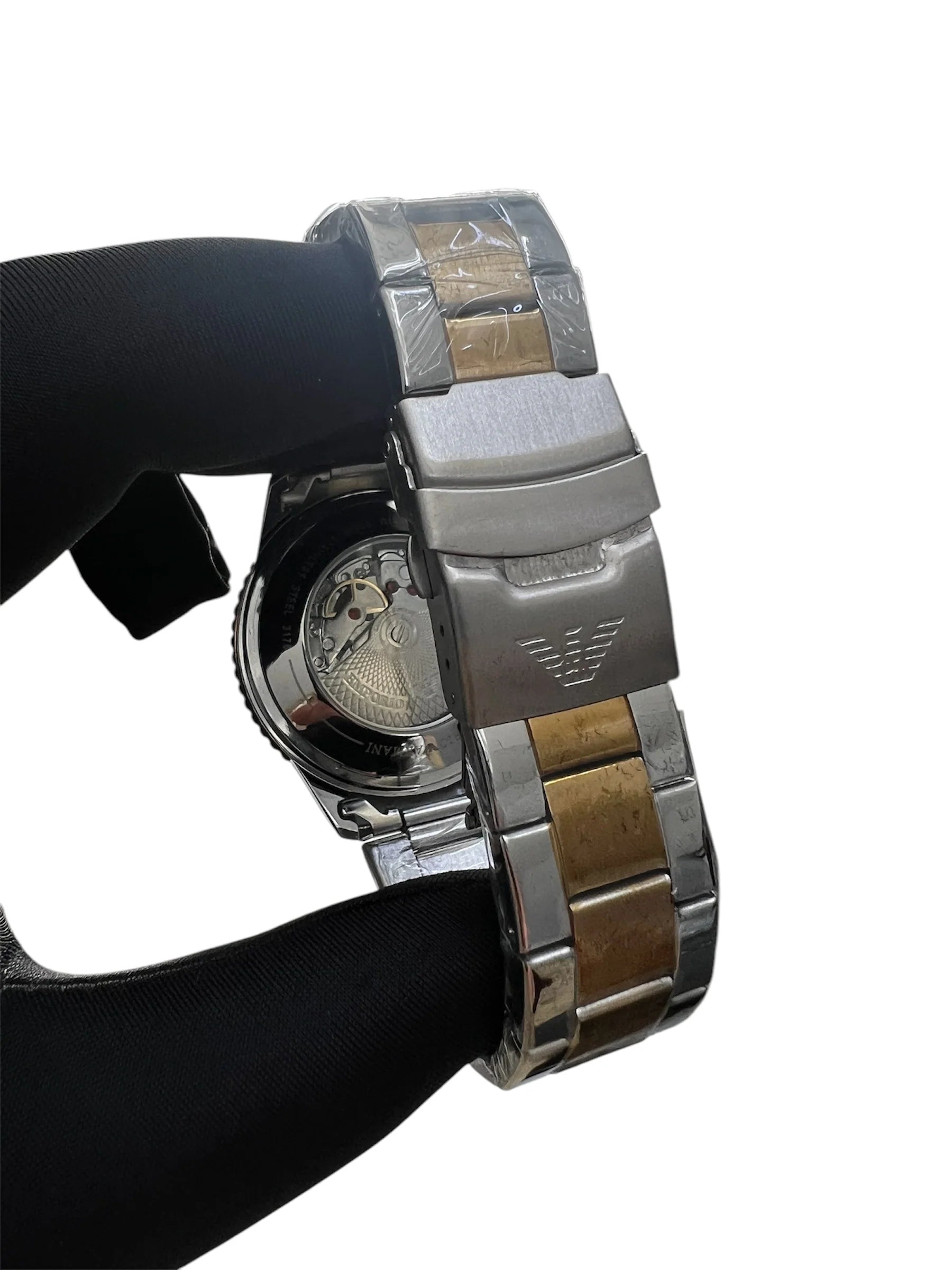 ARMANI Automatic Watch and Bracelet Set GREEN